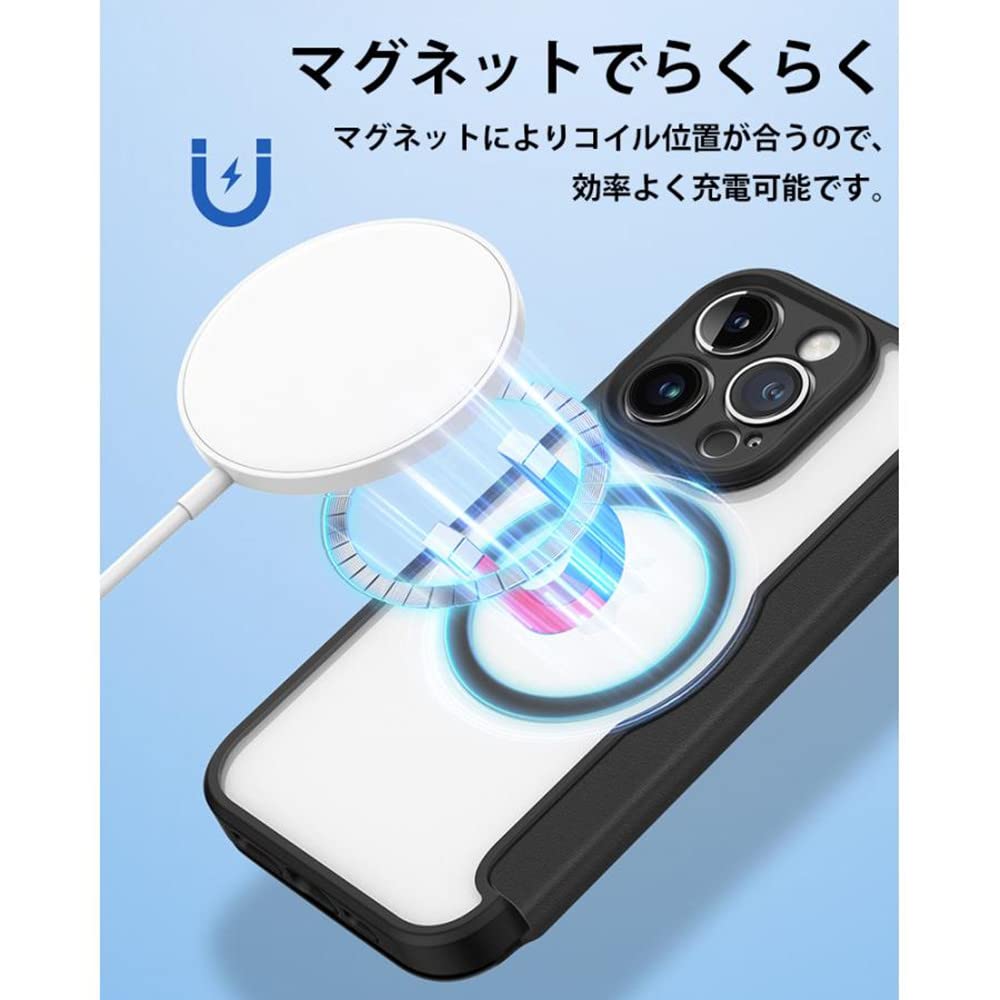 ♪iPhone14Plus ケース MagSafe ワイヤレス充電 iPhone14 Plus バッテリー内蔵ケース 5000mAh MagSafe 無線充電